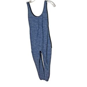 Sincerely Jules Jumpsuit Womens Size Medium Heathered Blue Sleeveless Active